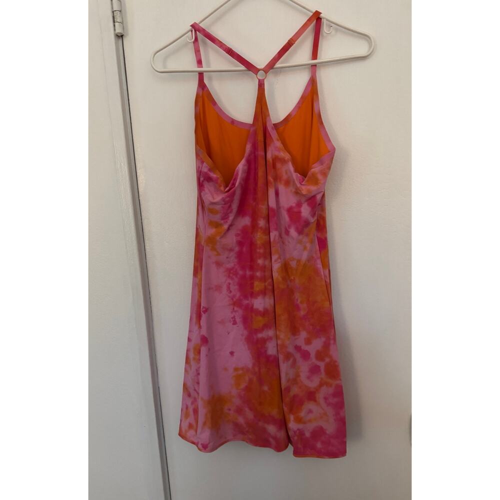 Outdoor Voices The Exercise Dress in Pink and Orange Tie Dye Size Medium - Picture 3 of 6